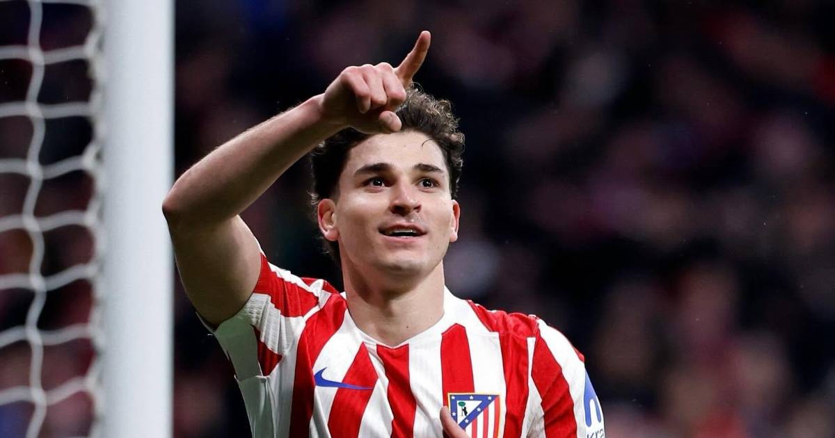 Julián Alvarez continúa su preparación con el Atlético de Madrid