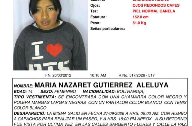 Policía busca a dos adolescentes desaparecidas en Oruro