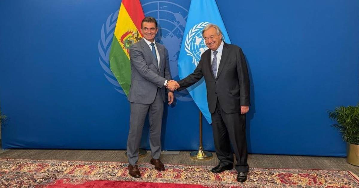 Rodrigo Paz dialoga con el secretario de la ONU sobre el rol de Bolivia en desafíos globales