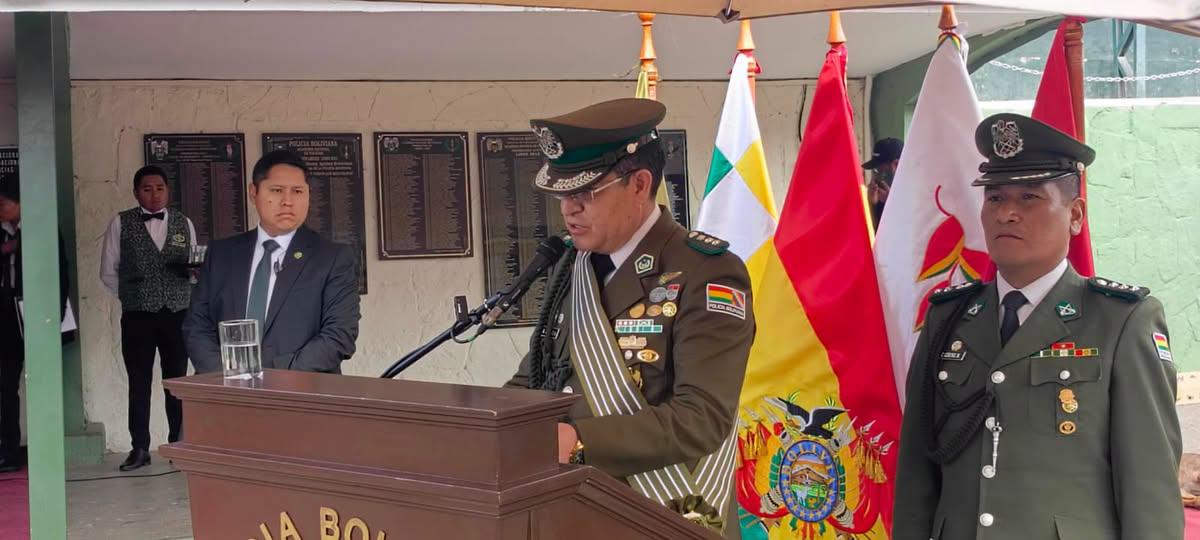 Nuevo comandante de la Policía Boliviana apuesta por la tecnología y la lucha contra el crimen organizado