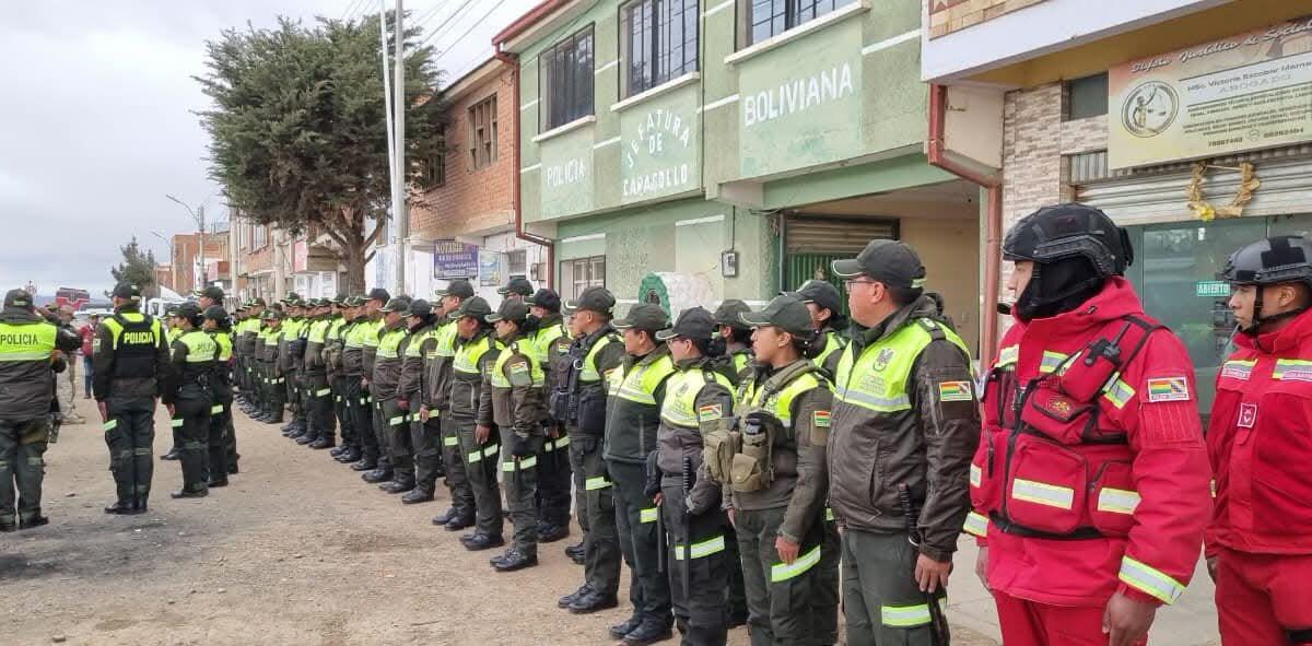 Reapertura de la Jefatura Policial de Caracollo para fortalecer la seguridad