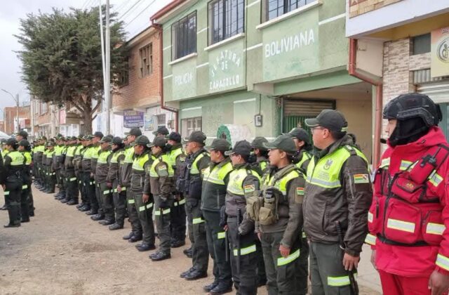 Reapertura de la Jefatura Policial de Caracollo para fortalecer la seguridad