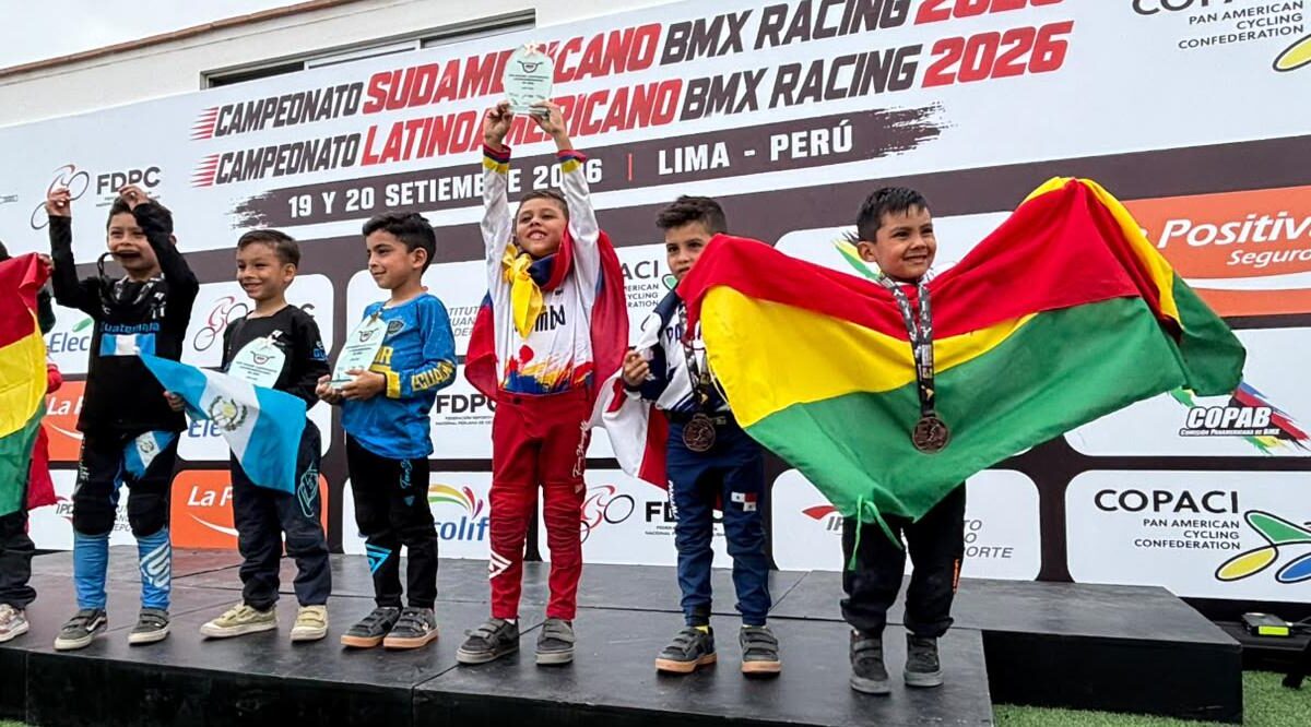 Leonardo Zambrana brilla en el Challenger de BMX en Perú