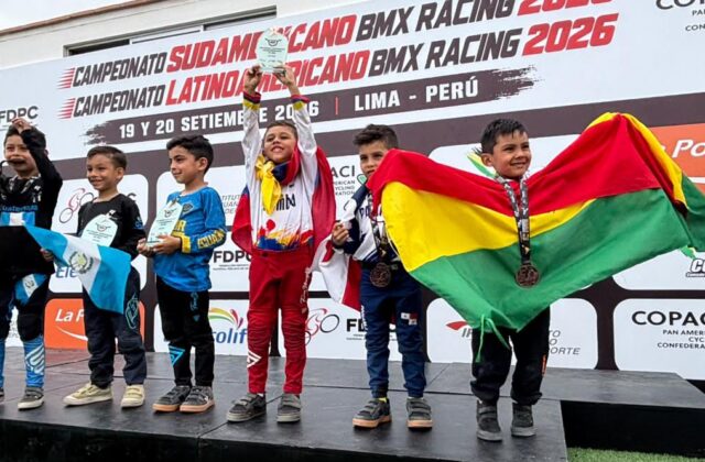 Leonardo Zambrana brilla en el Challenger de BMX en Perú