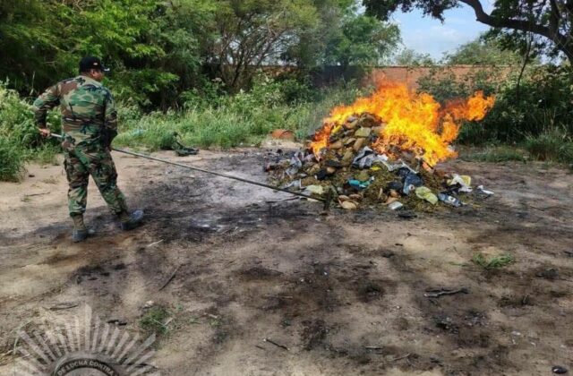 Incineración de drogas en Oruro y Santa Cruz: acción contundente de la FELCN