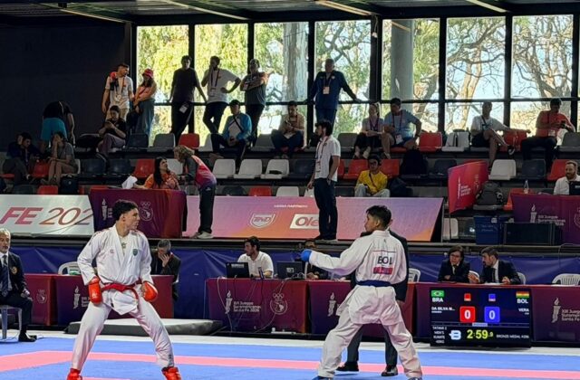 Luis Vera logra bronce en karate durante Juegos Suramericanos