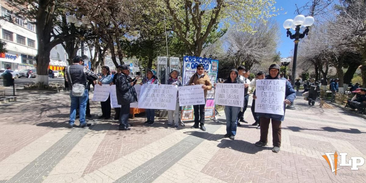 Vecinos de Oruro exigen acciones por minería ilegal en el Día de Áreas Protegidas