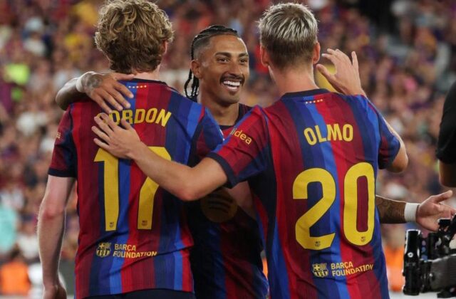 Barcelona se impone y asume el control de la Liga con una contundente victoria