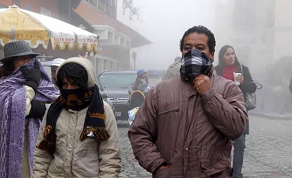 Frente frío impactará en Bolivia con temperaturas de hasta 12°C menos
