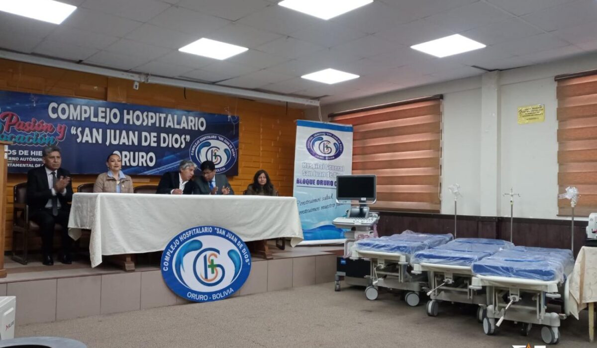 Nuevo equipamiento para el Hospital San Juan de Dios de Oruro