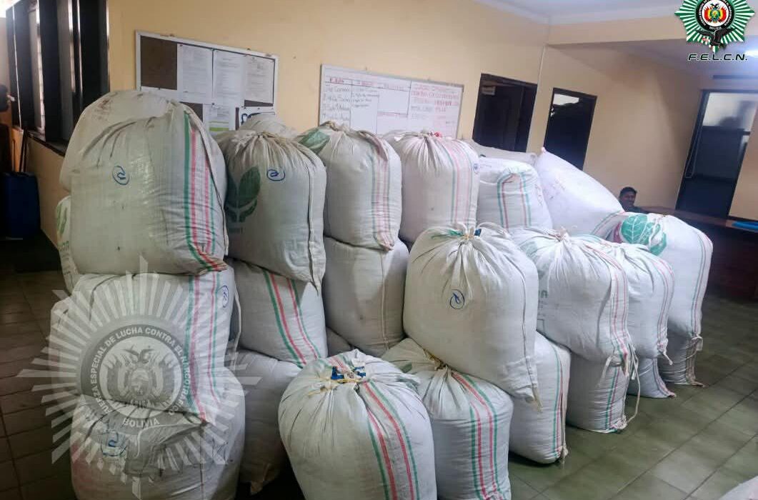 Decomiso de 2500 libras de coca en la carretera Oruro – Potosí