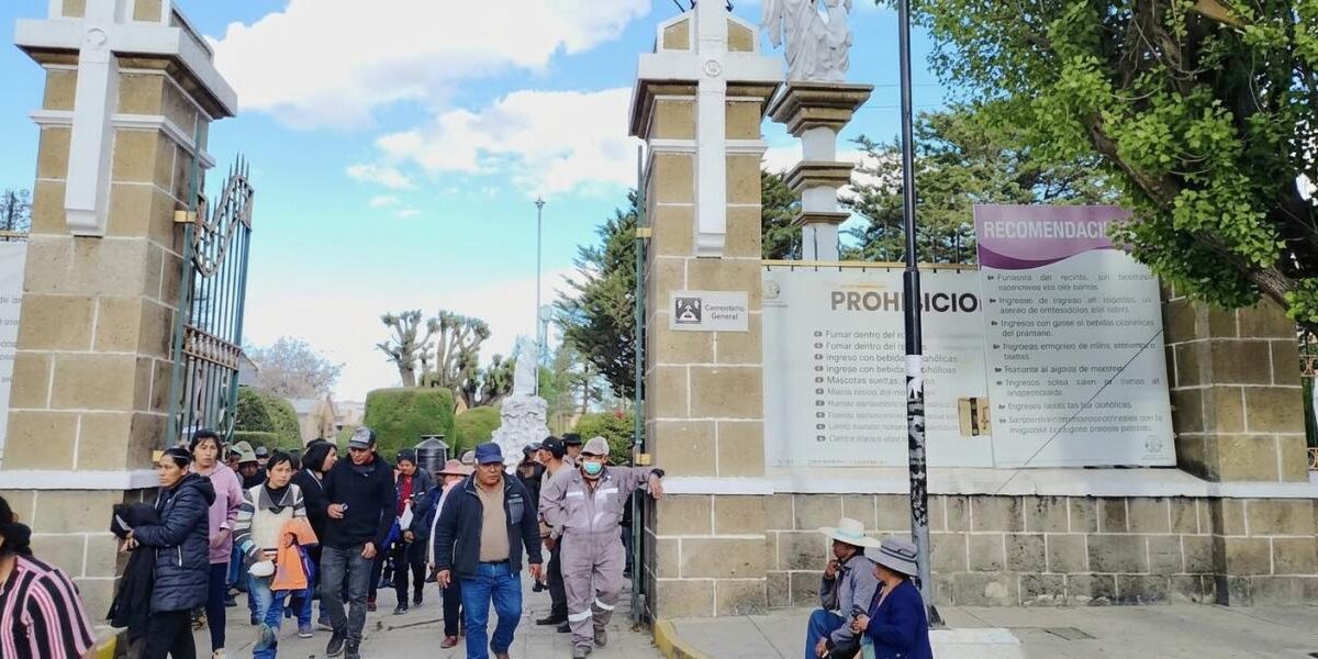Plan de seguridad en cementerios de Oruro para Todos Santos