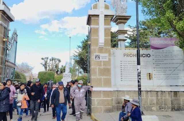 Plan de seguridad en cementerios de Oruro para Todos Santos