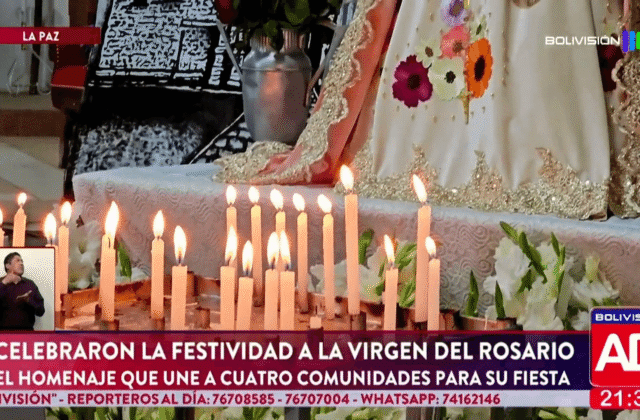 Celebración de la Virgen del Rosario en Cuatro Comunidades