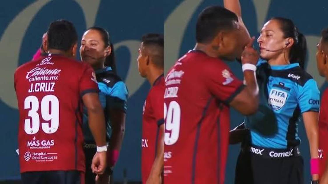 Violencia en el fútbol mexicano: Delantero agrede a árbitra durante el partido Tepatitlán vs Cancún FC