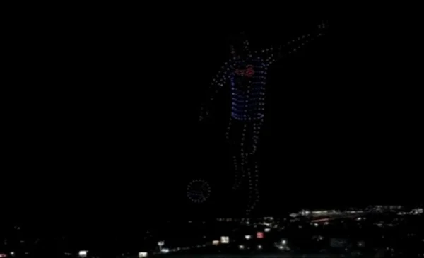 Drones fallan en homenaje a Messi en su despedida de la selección