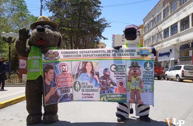 Campaña de prevención vial en Oruro ante el aumento de accidentes
