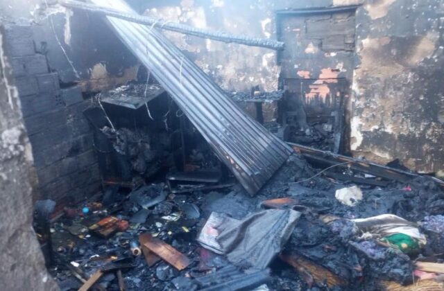 Colilla de cigarrillo provoca incendio en Oruro