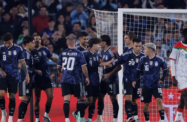 Argentina aplasta a Burkina Faso en un amistoso previo a la despedida de Messi