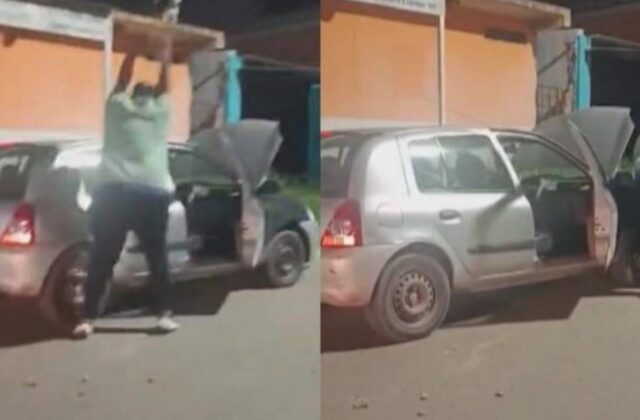 Violento enfrentamiento tras choque de vehículos en Monte Grande
