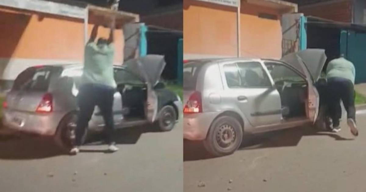 Violento enfrentamiento tras choque de vehículos en Monte Grande