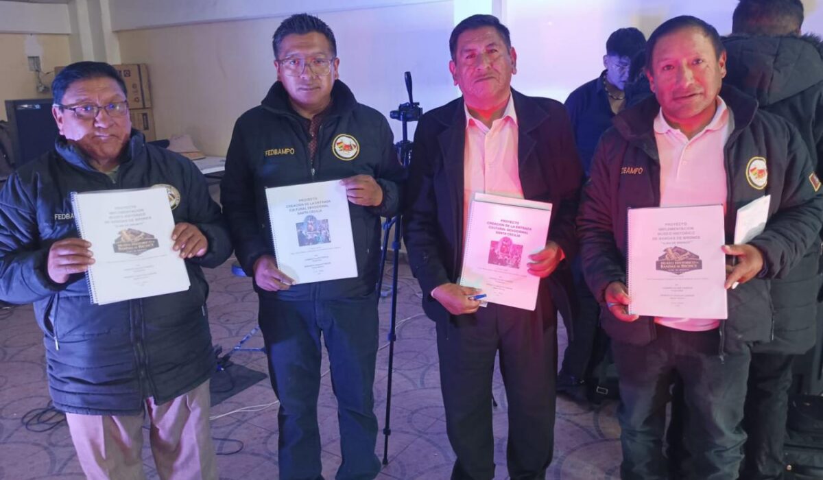 Fedbampo impulsa iniciativas culturales en honor a los músicos de Oruro