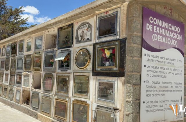 350 notificaciones de exhumación en el Cementerio de Oruro