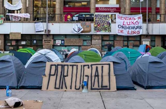 Protestas en Portugal exigen una huelga general por la vivienda