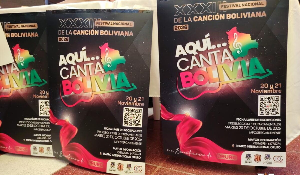 Aumento en la difusión del festival "Aquí Canta Bolivia"