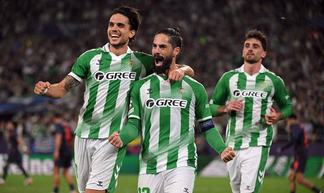 El Real Betis, bajo la dirección de Pellegrini, continúa invicto en la Champions