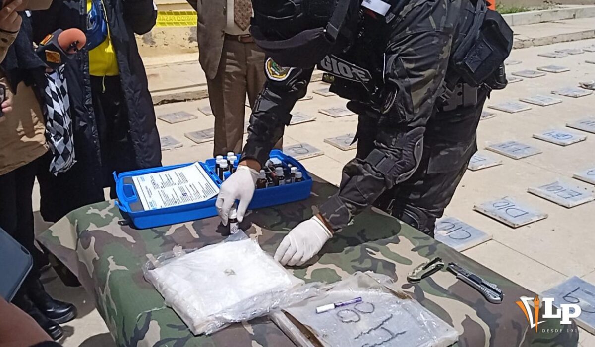 Desmantelamiento de red de narcotráfico en Oruro: 330 kg de drogas incautados